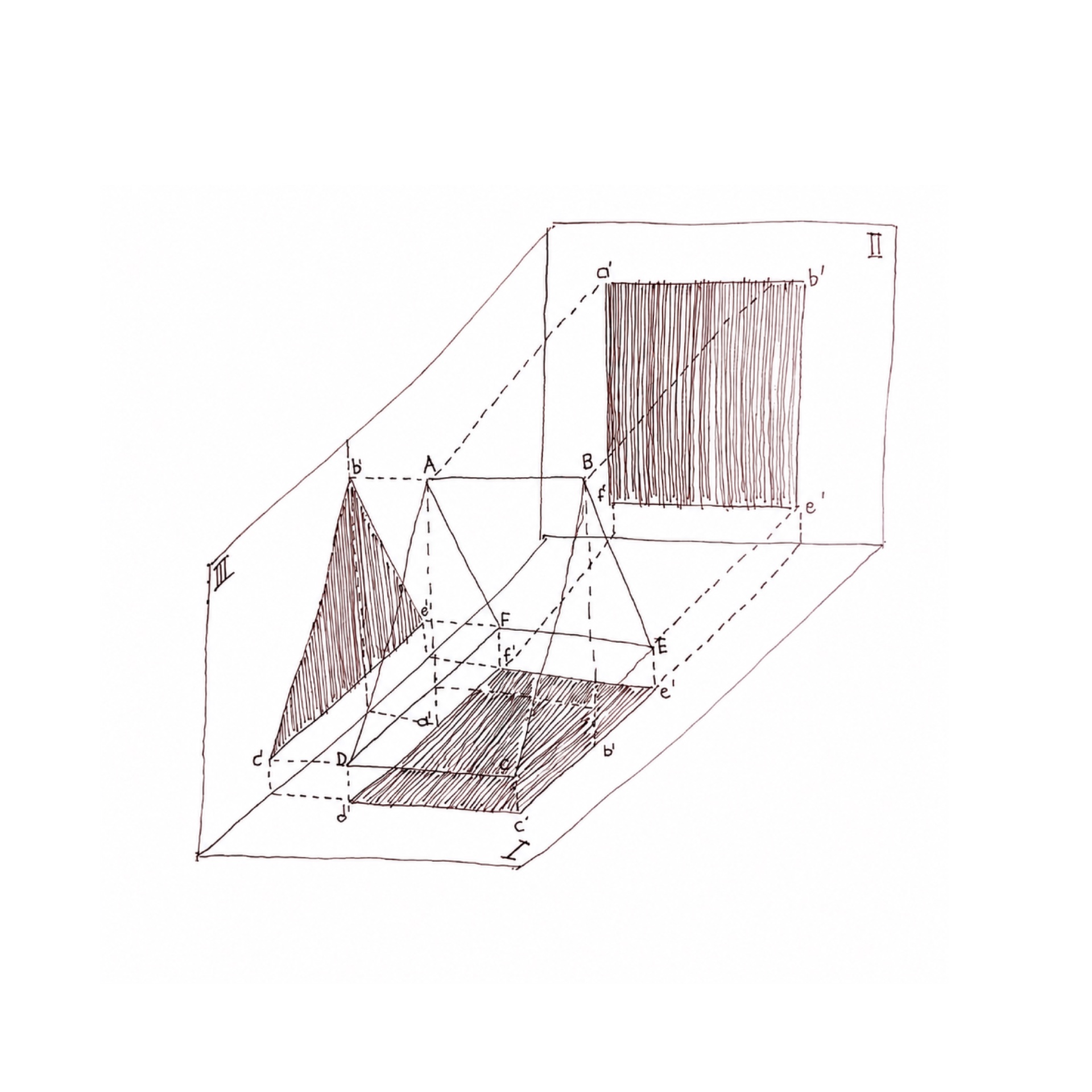 Freihandzeichnungen — 1. Semester — Architektur von Carl Dobmeier, 2025 — Abbildung 3
