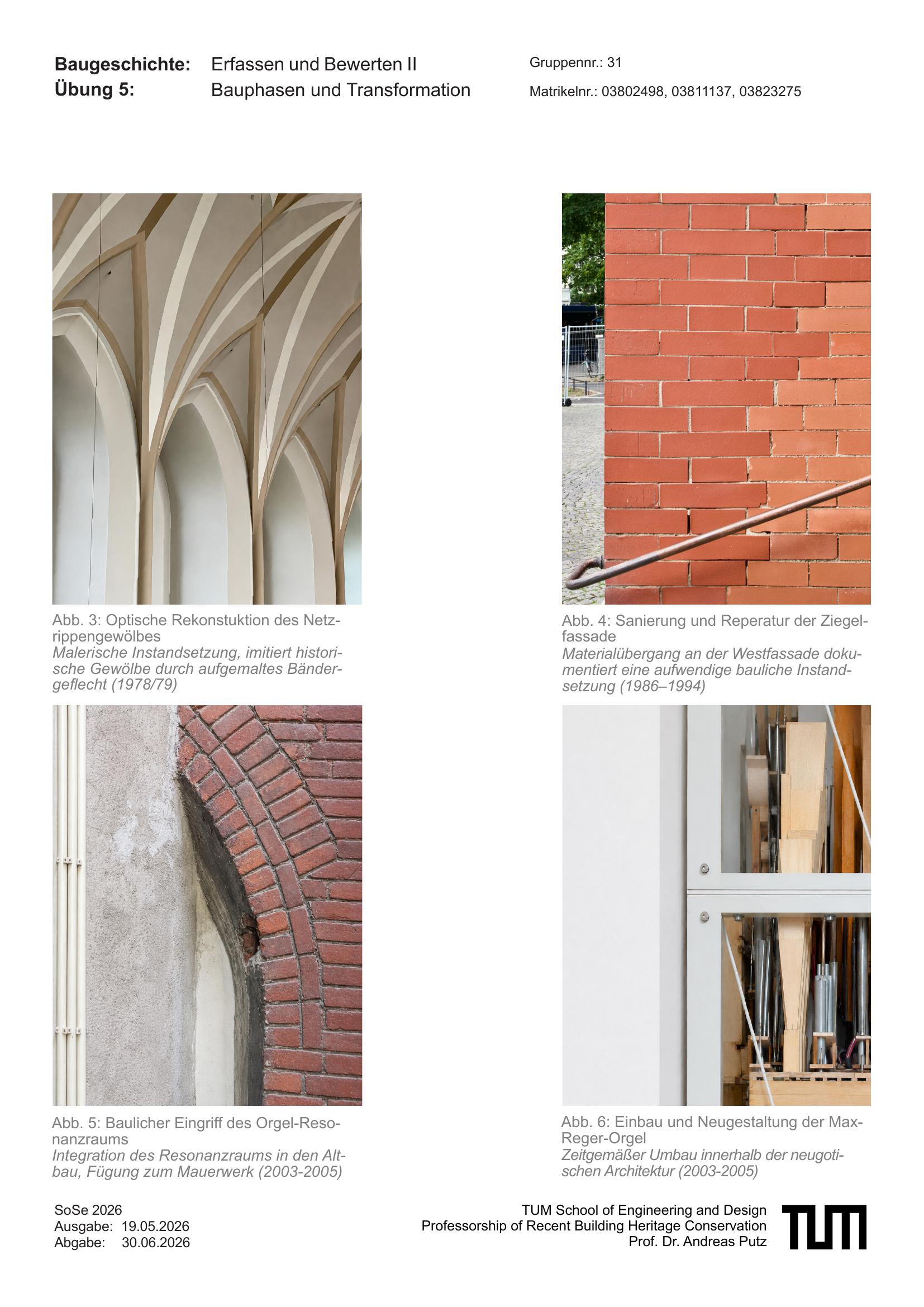 Bauphasen und Transformation — St. Johann Baptist — Architektur von Carl Dobmeier, 2026 — Abbildung 3