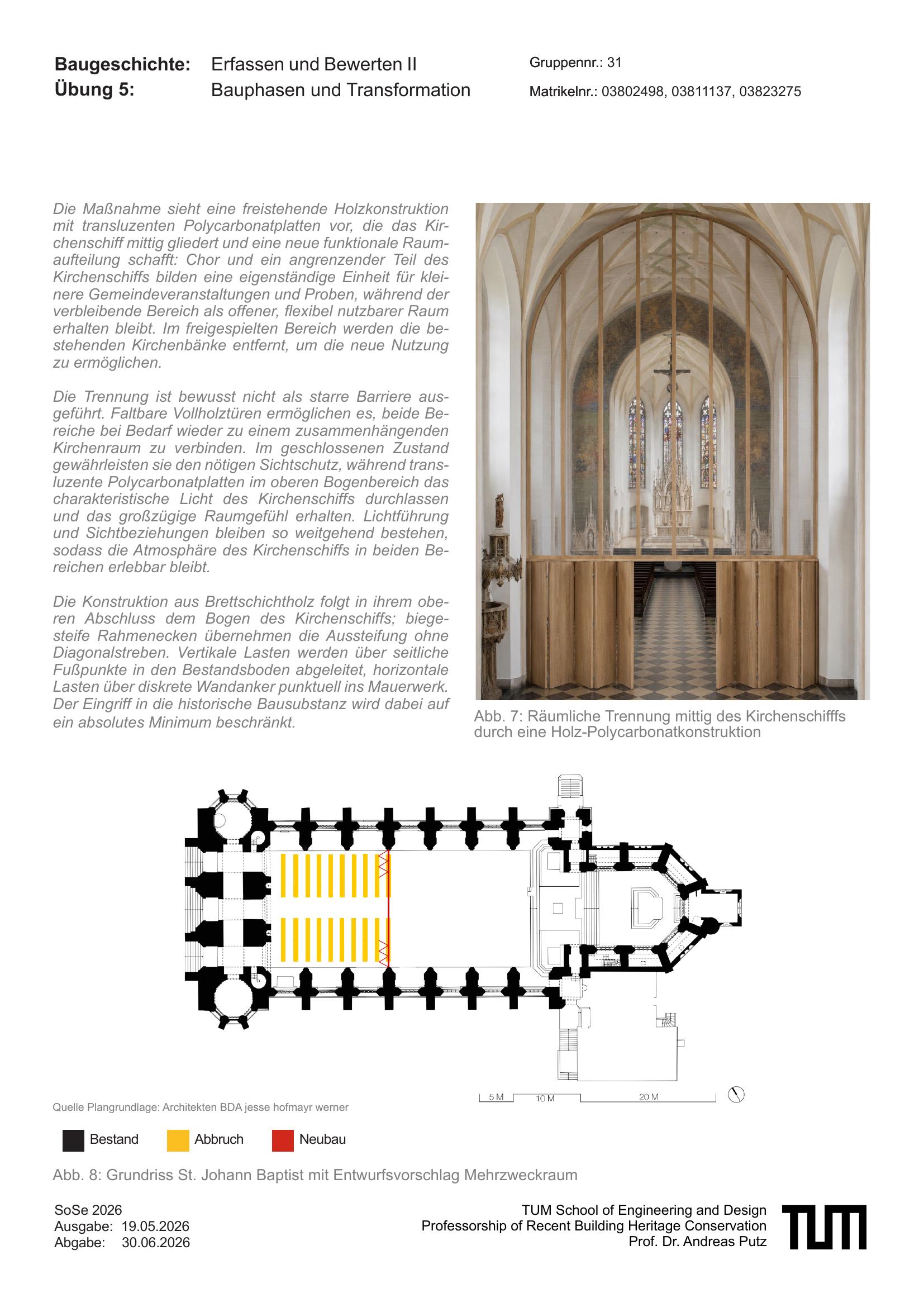 Bauphasen und Transformation — St. Johann Baptist — Architektur von Carl Dobmeier, 2026 — Abbildung 4
