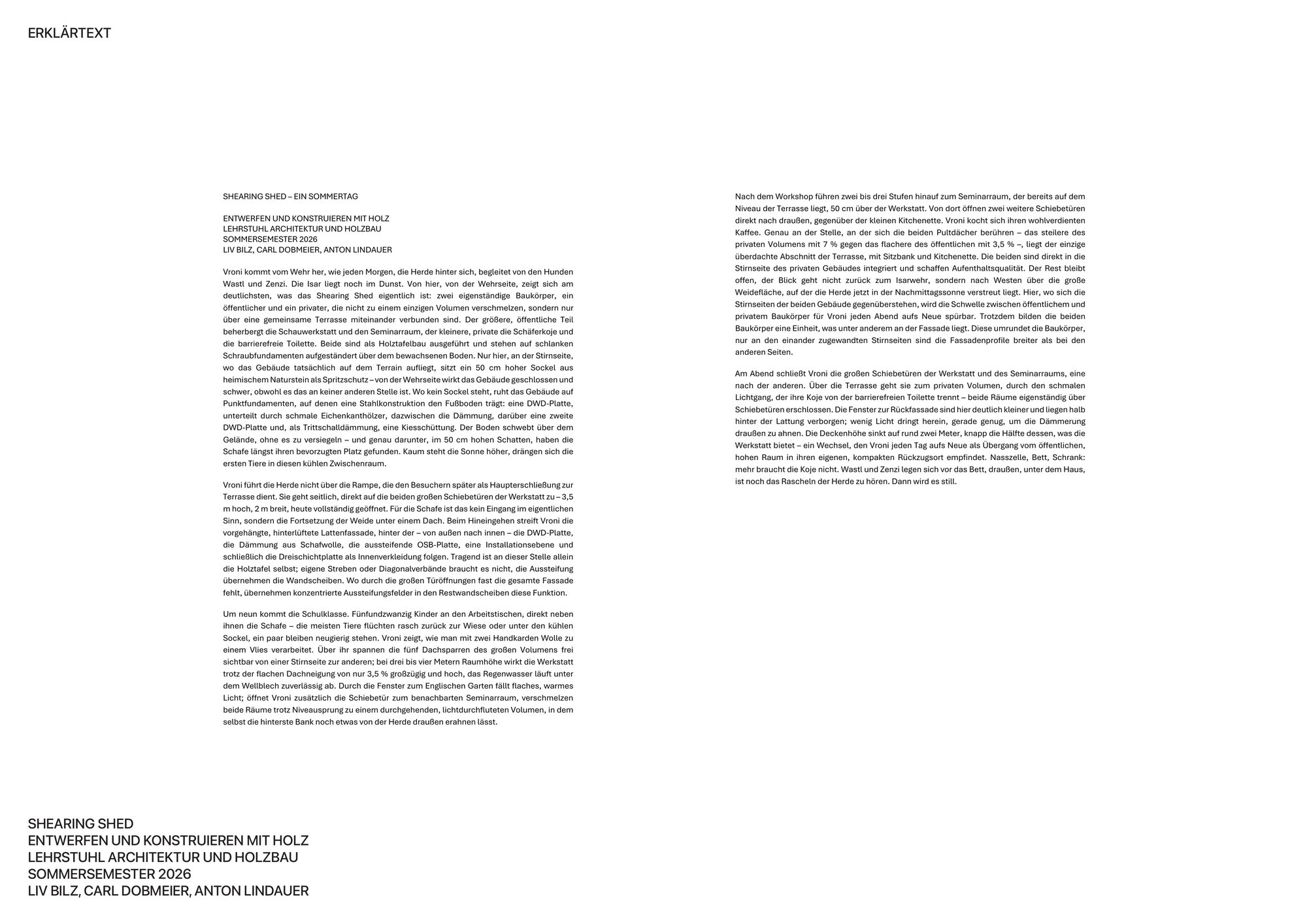 Shearing Shed — Ein Sommertag — Architektur von Carl Dobmeier, 2026 — Abbildung 6